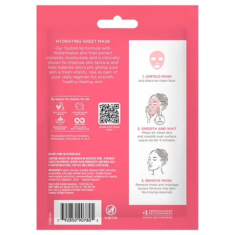 Hydrating Sheet Mask with Watermelon